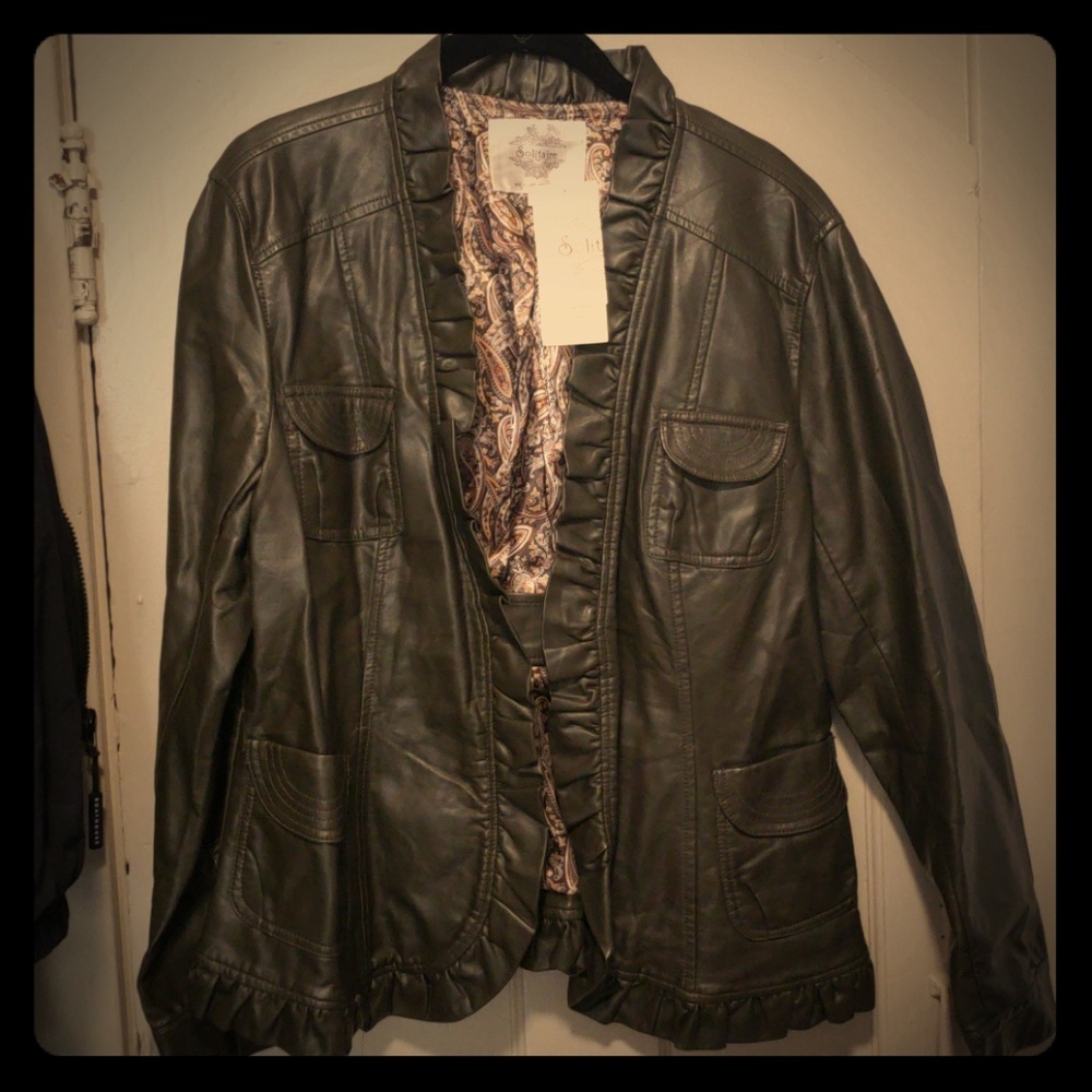 Faux Leather Jacket